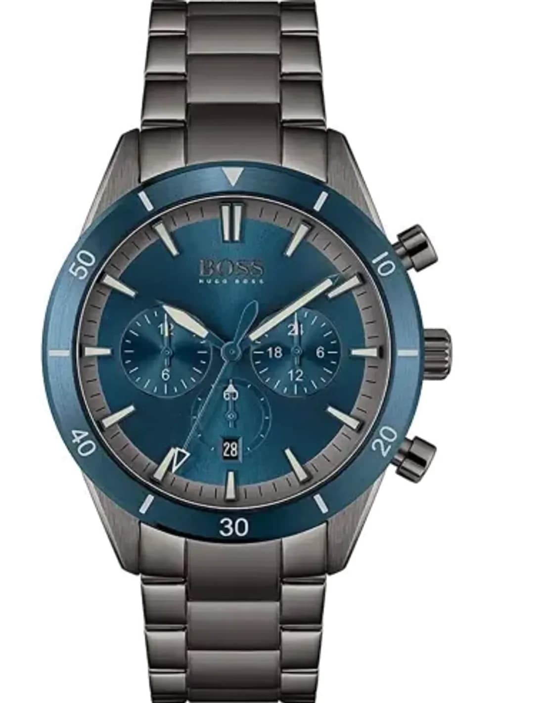 Montre Homme Hugo Boss Santiago 1513863 bracelet acier anthracite