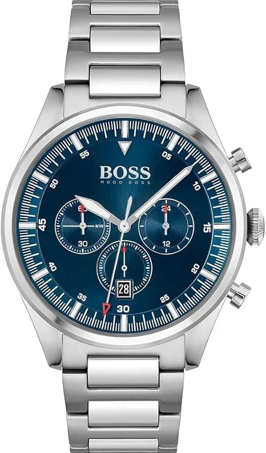 Montre Hugo Boss 1513867 homme cadran bleu bracelet acier