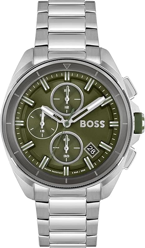 Montre Homme Hugo Boss Volane 1513951 argentée bracelet maillons acier