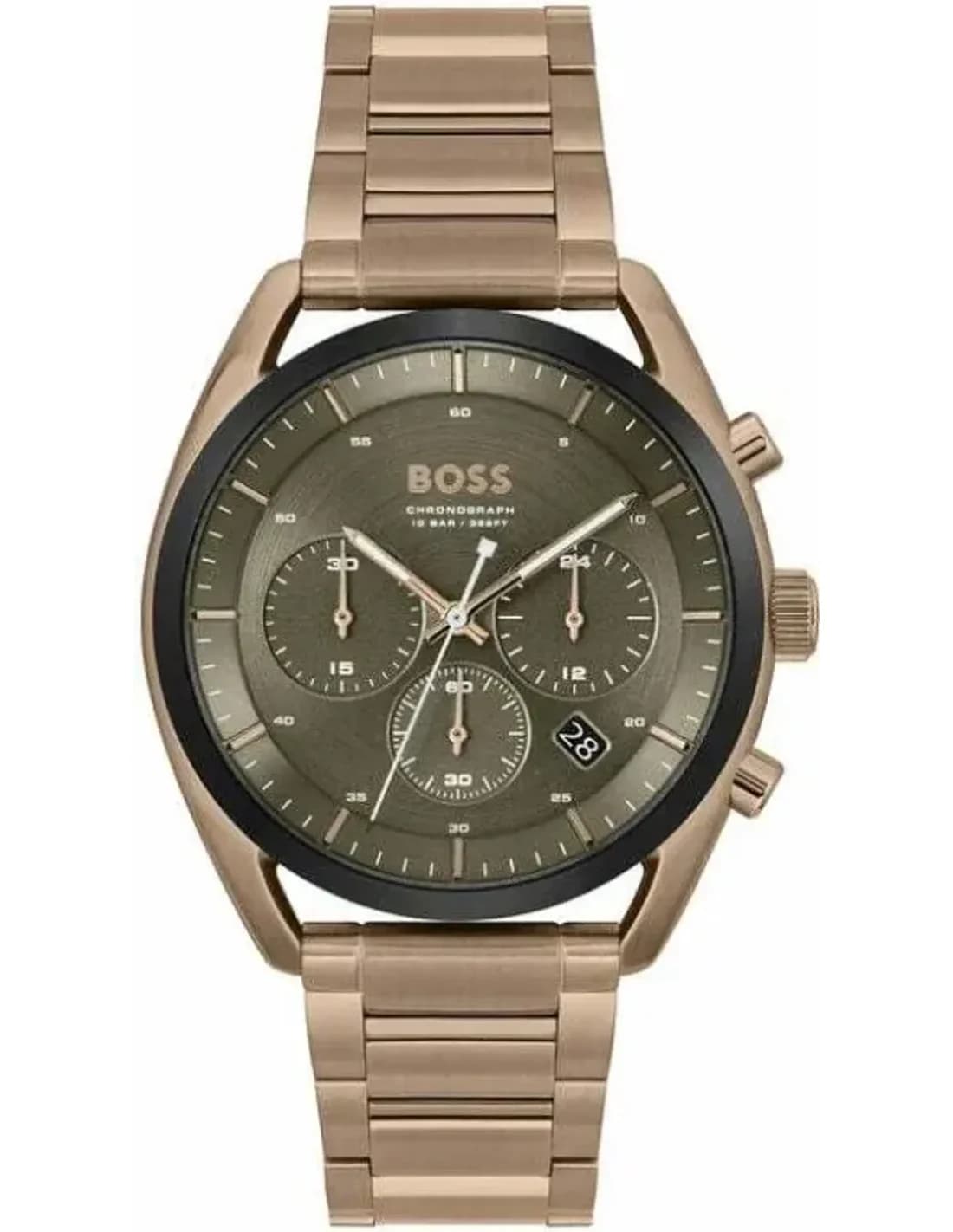 Montre Hugo Boss 1514094 en Acier Beige et Cadran Vert Kaki