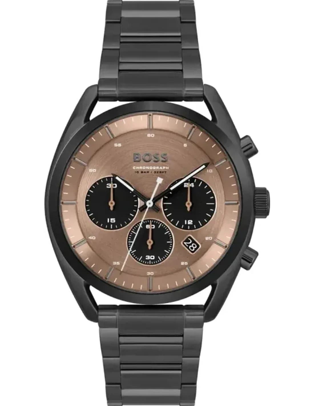 Montre Hugo Boss 1514095 en Acier Noir et Cadran Bronze