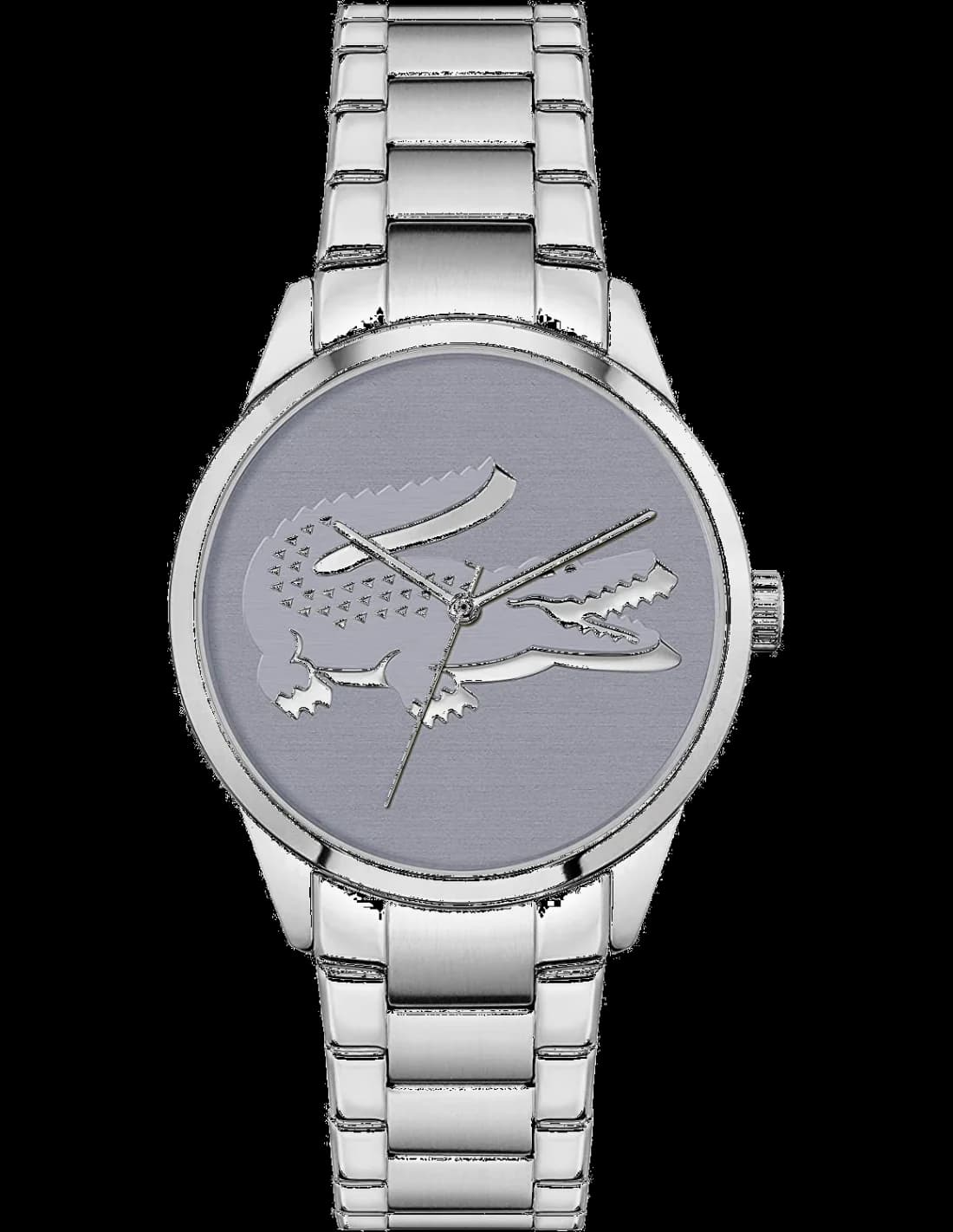 Montre Femme Lacoste LadyCroc 2001174 bracelet en acier inoxydable cadran gris