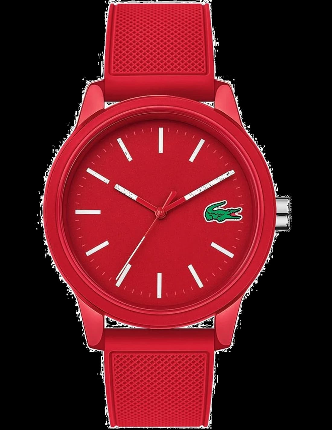 Montre Homme Lacoste 12.12 2010988 bracelet silicone rouge
