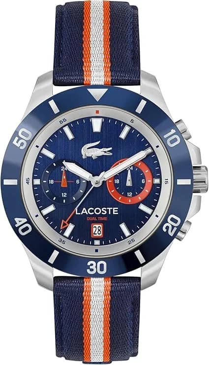 Montre Homme Lacoste Toronga 2011339 cadran bleu bracelet tissu