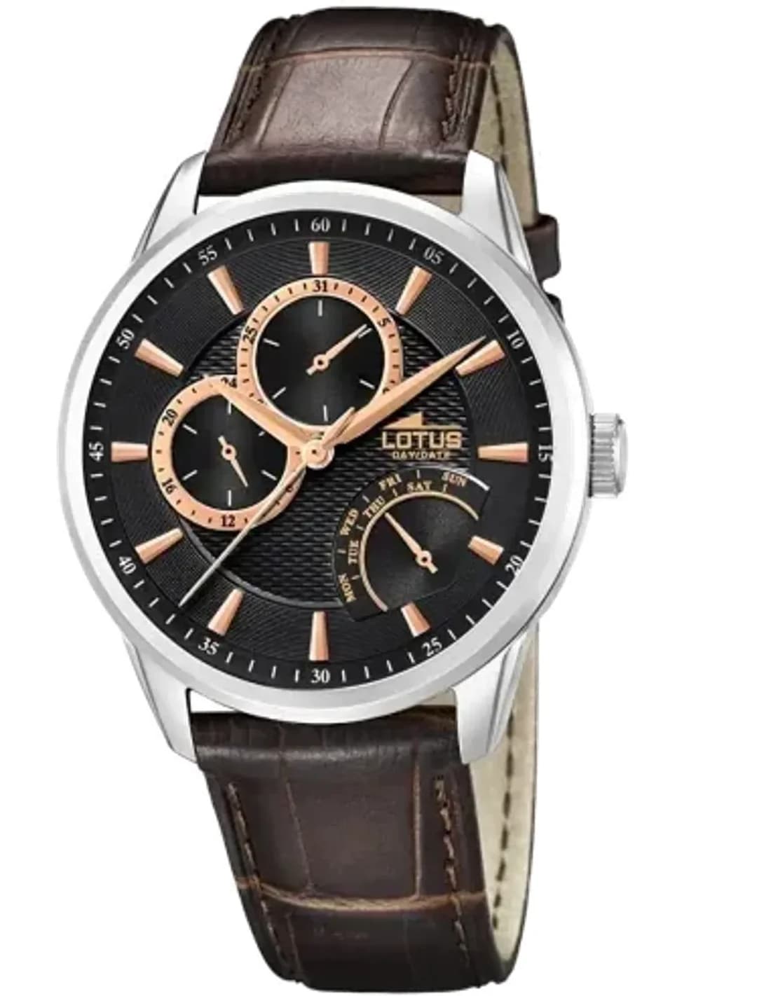 Montre Lotus L15974/9 Cadran Brun et Bracelet Cuir