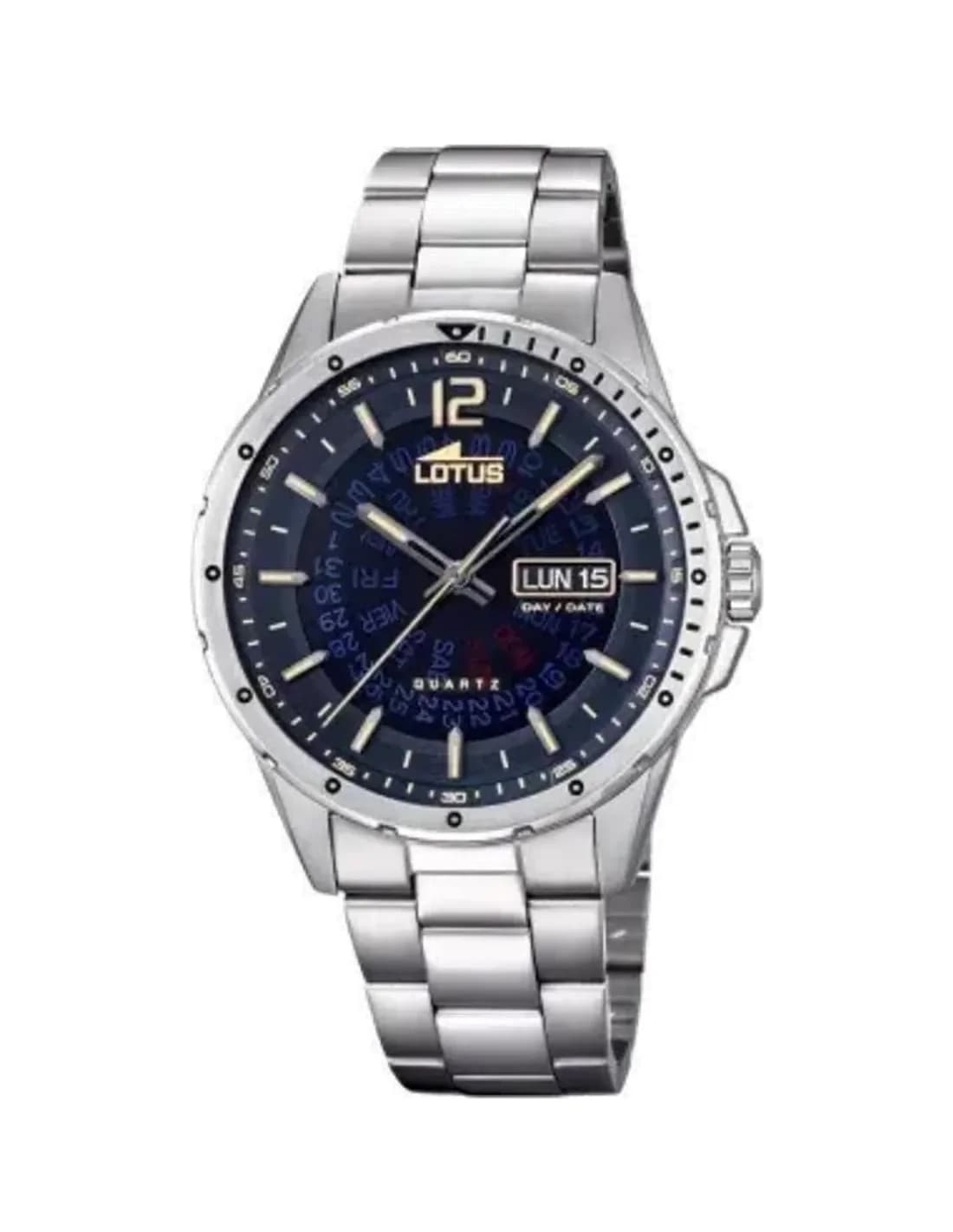 Montre Homme Lotus L18524/2 Acier et Cuir Bleu