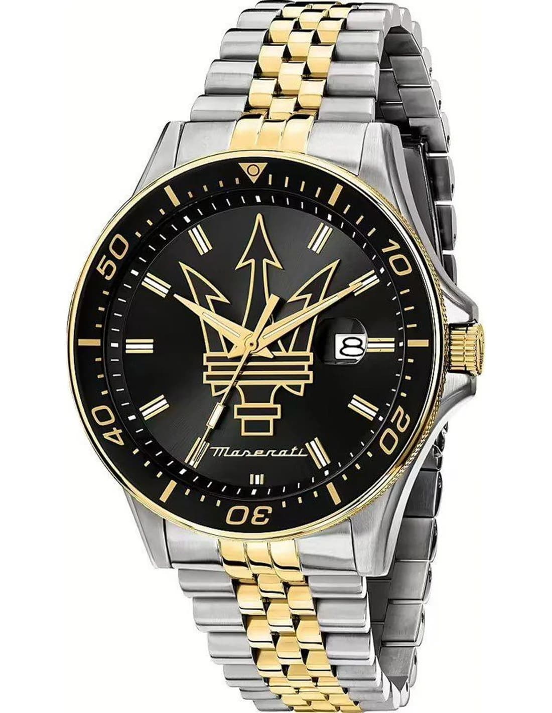 Montre Homme Maserati Sfida R853140009 bicolore bracelet maillons acier