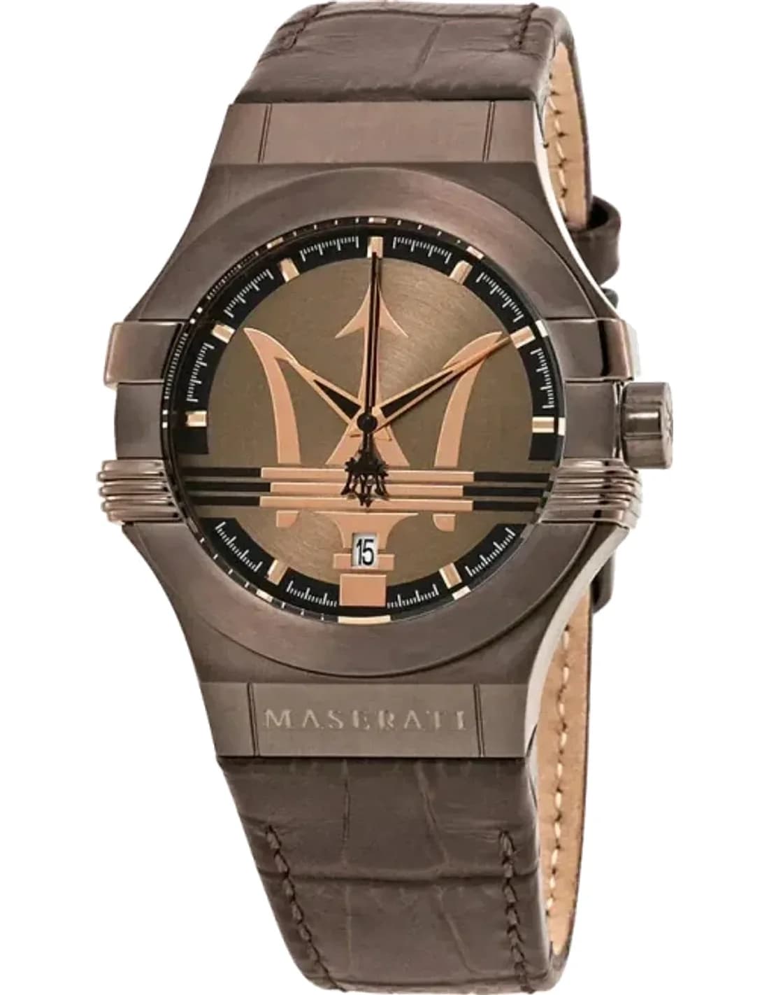 Montre Homme Maserati Potenza R8851108011 Quartz Cadran Marron Bracelet Cuir Marron