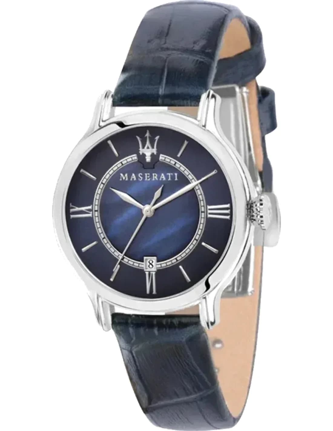 Montre Femme Maserati Epoca R8851118502 Quartz bracelet cuir bleu