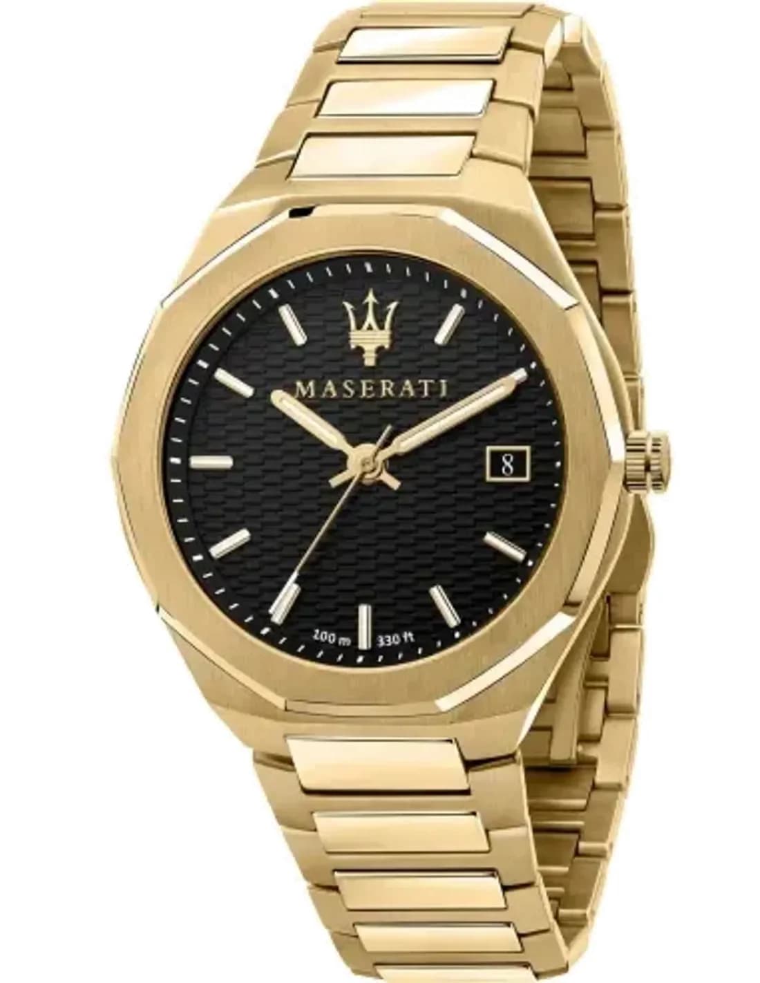 Montre Homme Maserati Stile R8853142004 en acier doré jaune