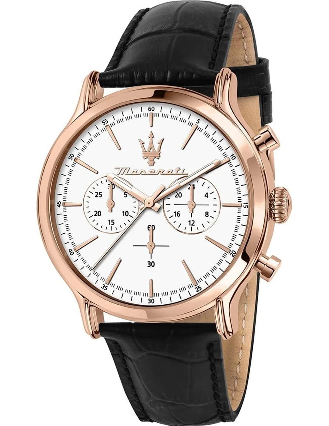 Montre Homme Maserati Epoca R8871618016 or rose bracelet cuir