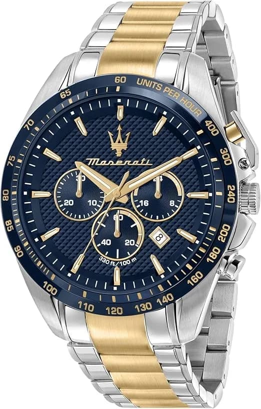Montre Homme Maserati Traguardo R8873612046 dorée bracelet maillons acier