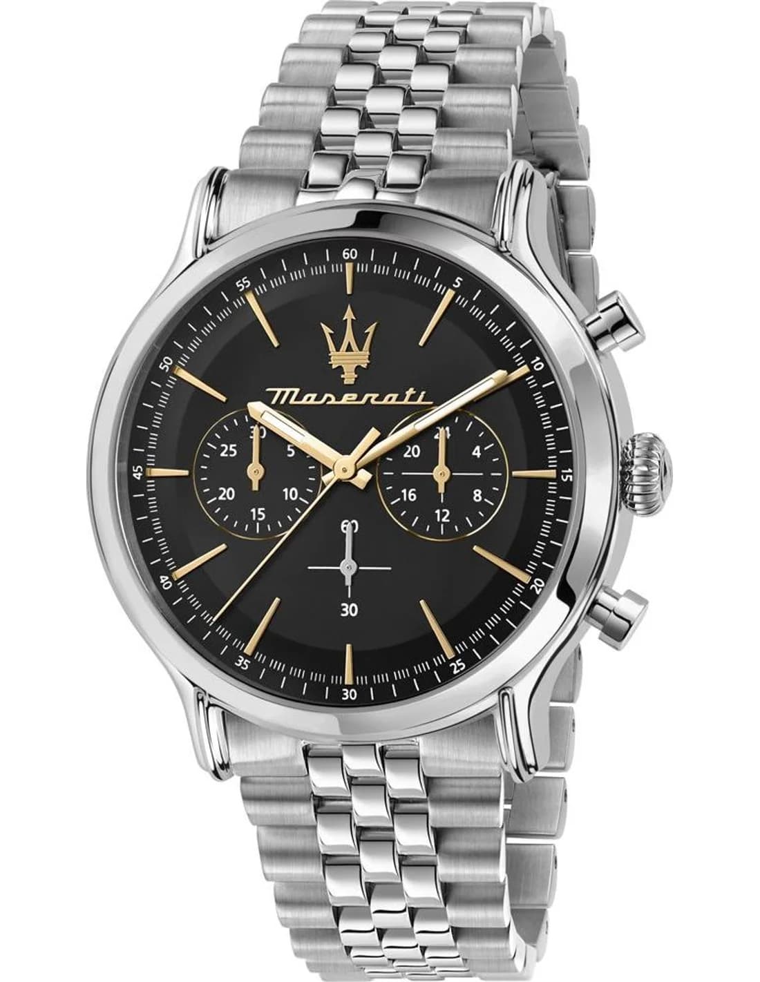 Montre Homme Maserati Epoca R8873618017 argentée bracelet maillons acier
