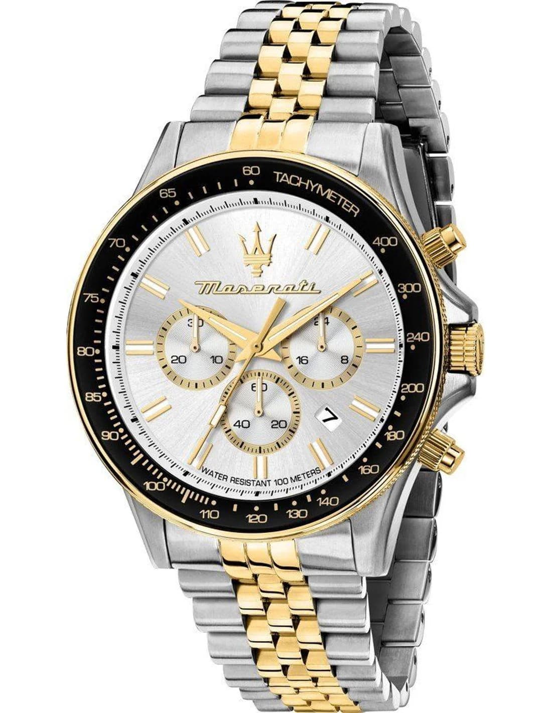 Montre Homme Maserati Sfida R8873640024 bicolore bracelet maillons acier