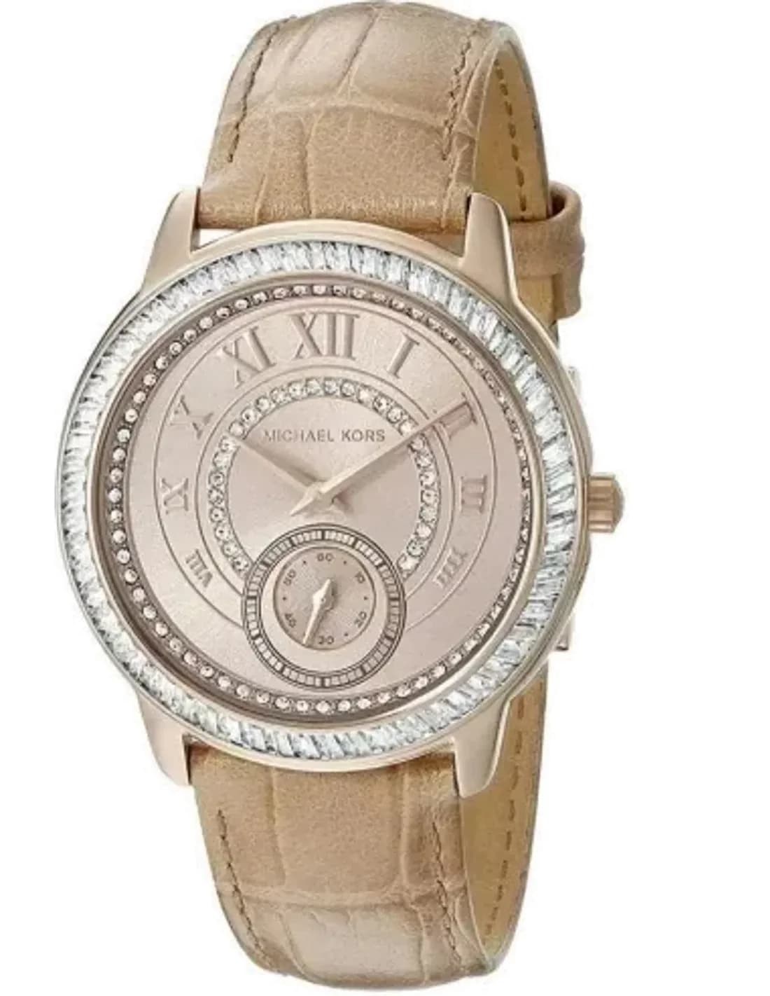 Montre Michael Kors Madelyn MK2448 Bracelet cuir beige