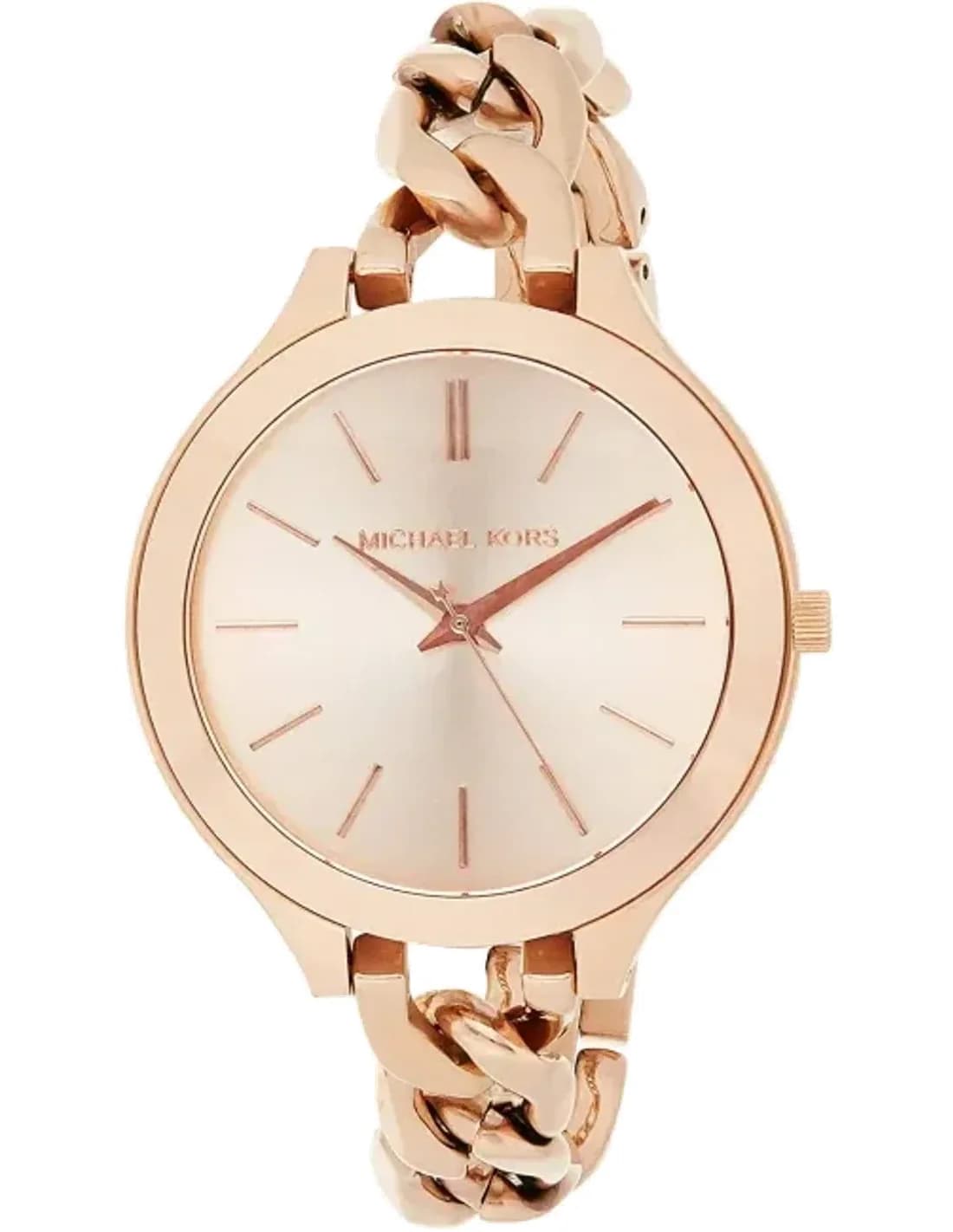 Montre Michael Kors MK3223 en Acier Or Rose à Index Bâtons