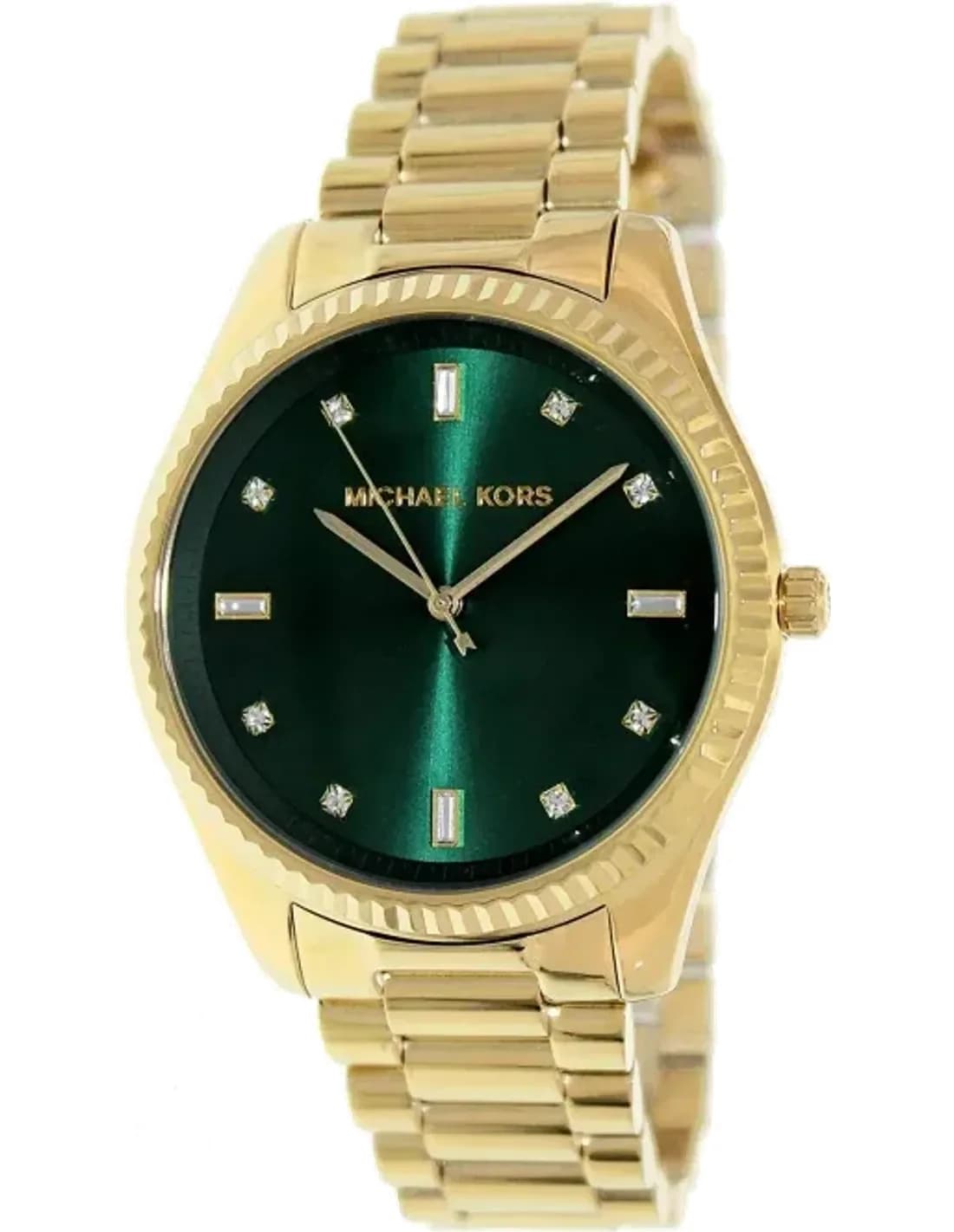 Montre Femme Michael Kors Blake MK3226 Bracelet en acier doré et cadran vert