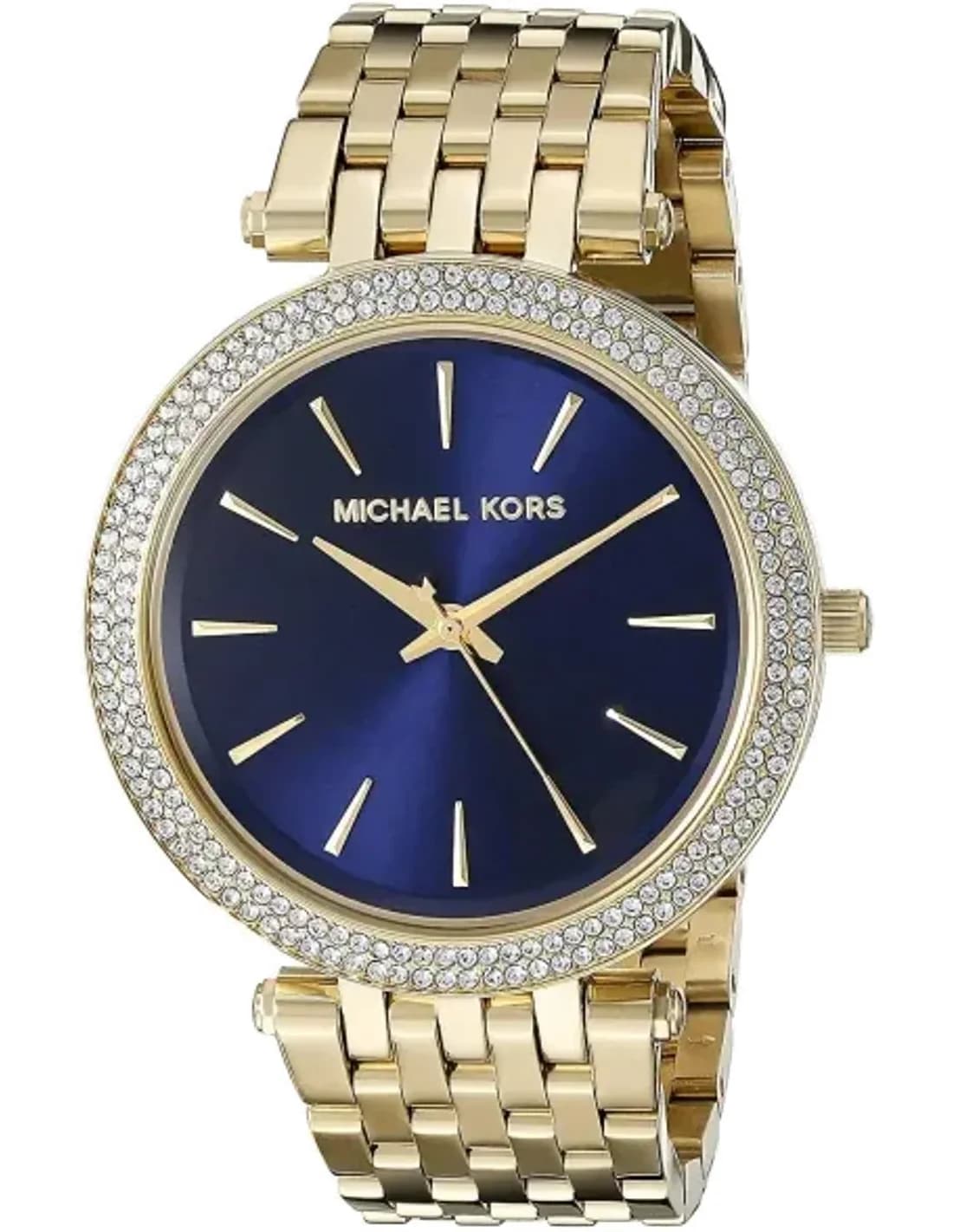 Montre Michael Kors MK3406 en Acier Doré et Cadran Bleu Nuit