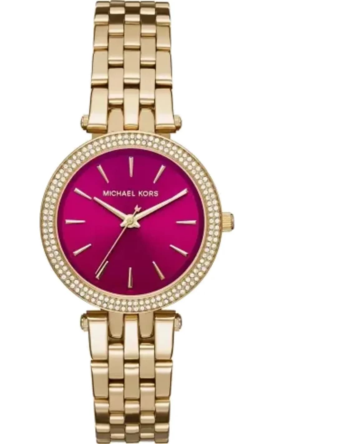 Montre Femme Michael Kors Darci MK3444 acier doré cadran fuschia
