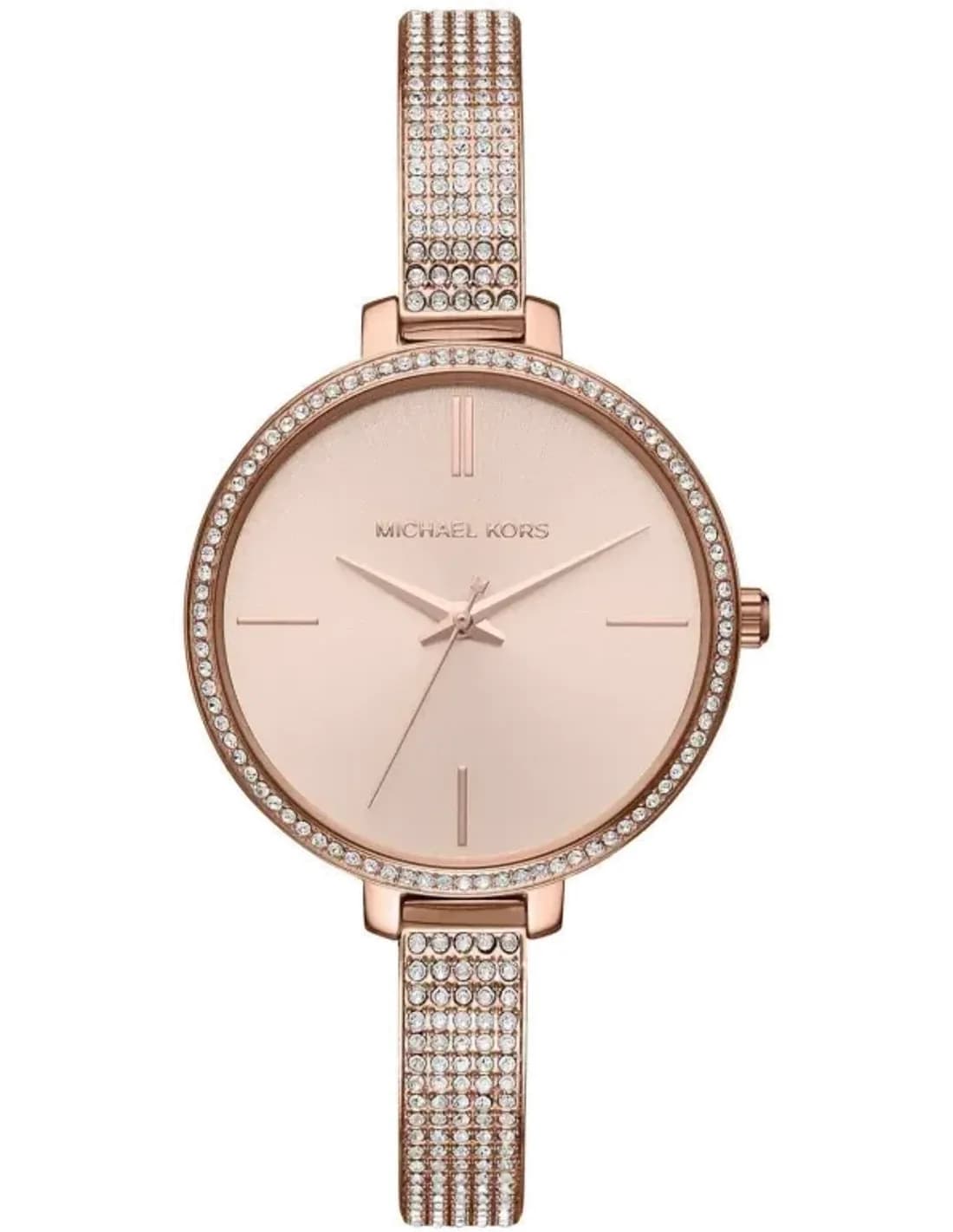 Montre Michael Kors MK3785 Or Rose et Acier Sertie de Diamants