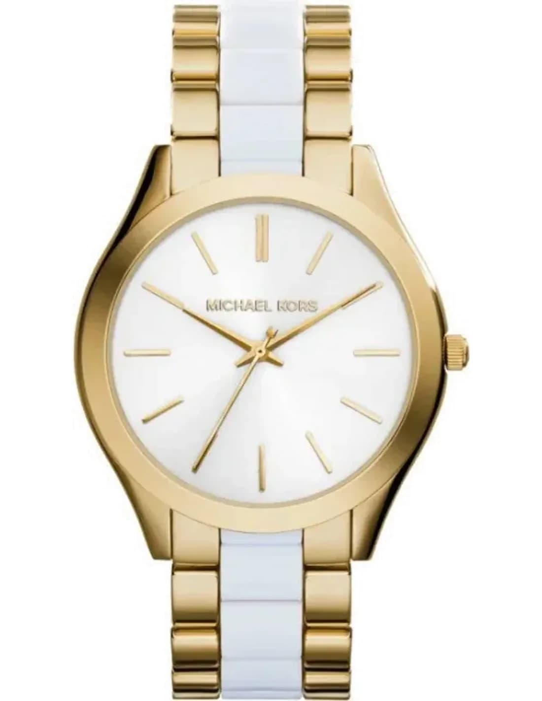 Montre Michael Kors Runway MK4295 Bi-ton acier doré et blanc