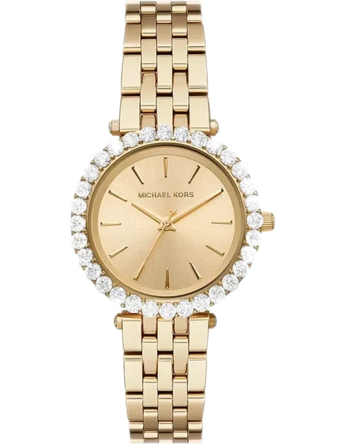 Montre Michael Kors Darci MK4513 en acier doré jaune ornée de cristaux