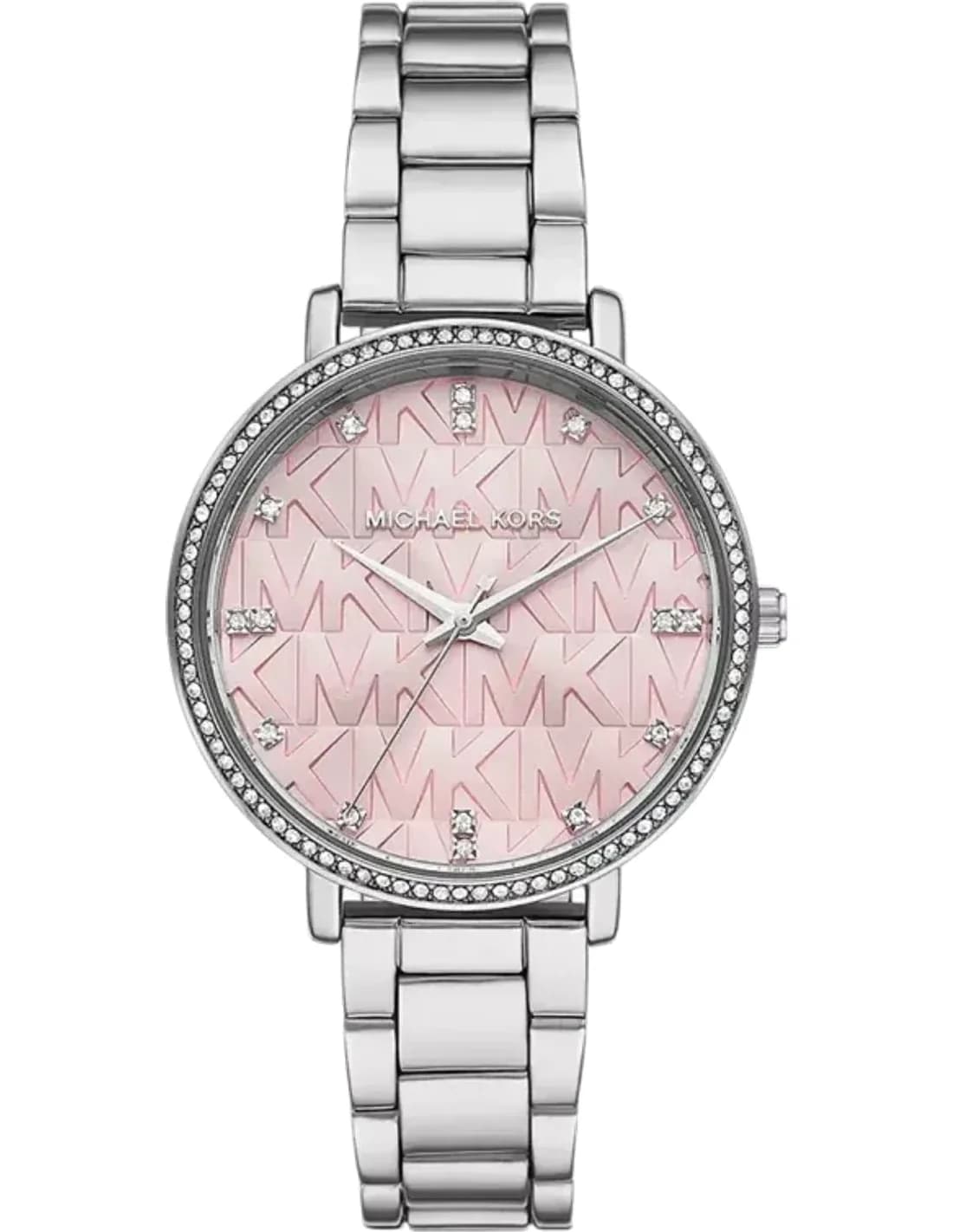 Montre femme Michael Kors Pyper MK4631 cadran rose bracelet en acier inoxydable argenté