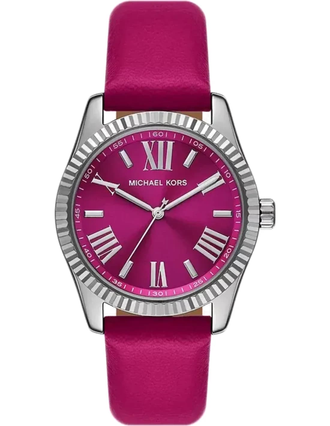 Montre Femme Michael Kors Lexington MK4749 Cadran élégance fuchsia et bracelet cuir