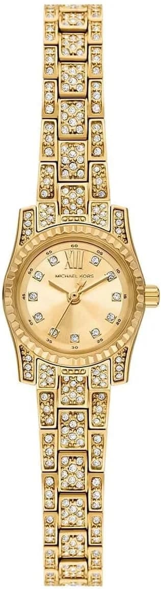Montre Femme Michael Kors Micro Lexington MK4980 dorée bracelet maillons acier