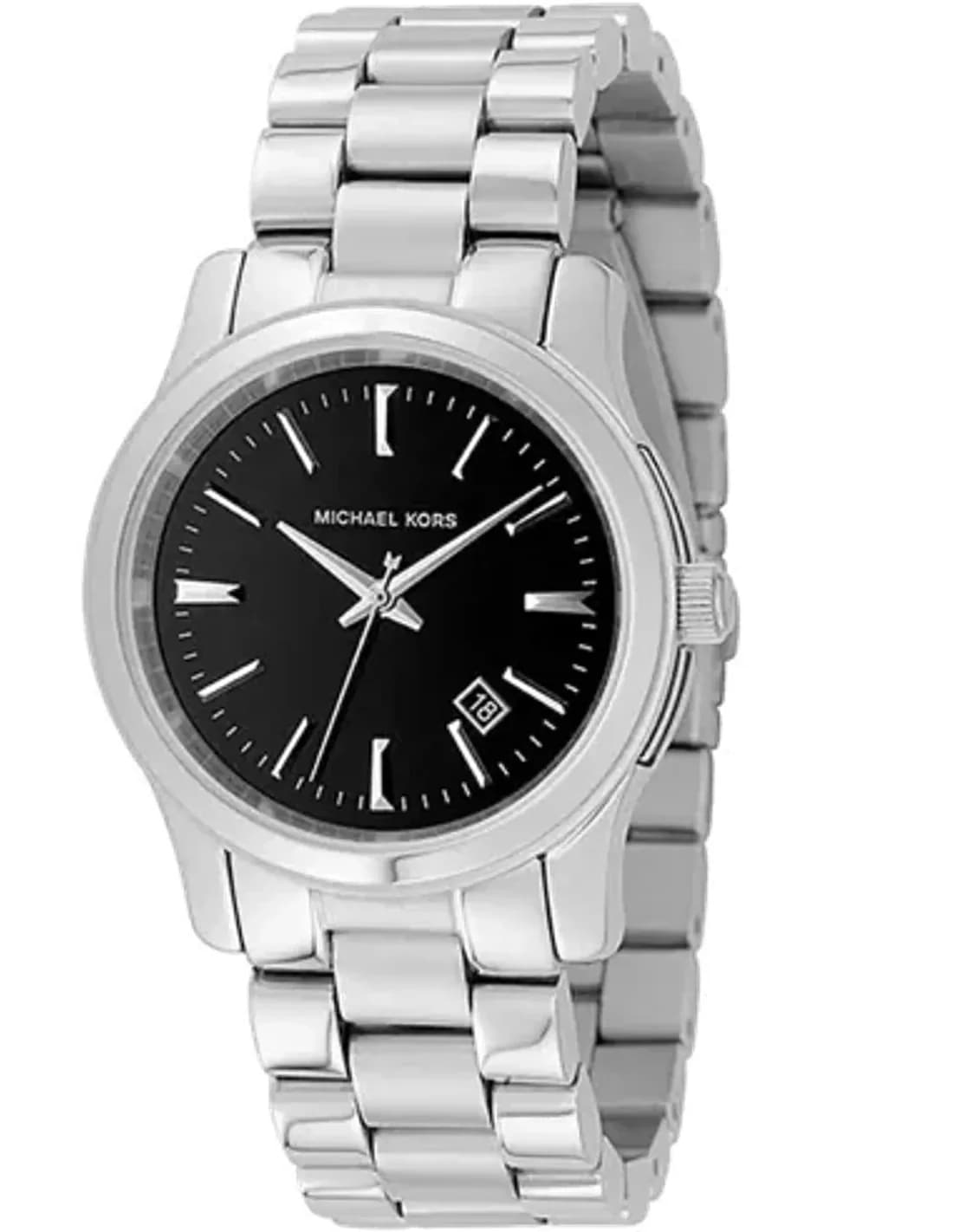 Montre Michael Kors MK5159 cadran noir bracelet acier