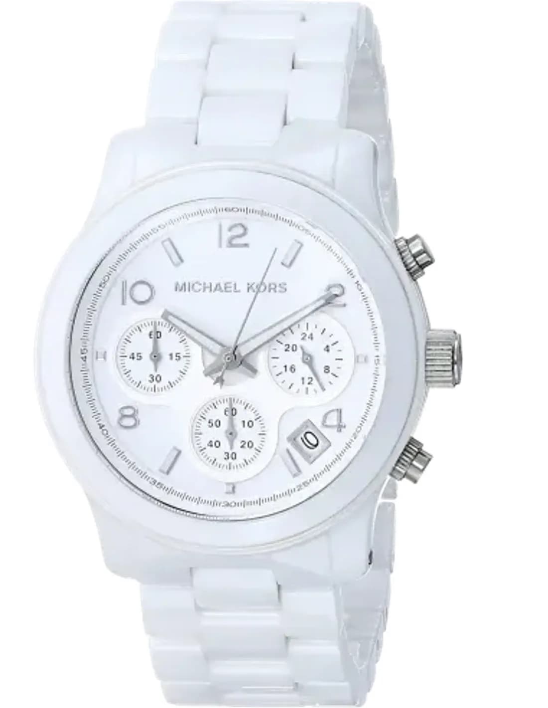 Montre Femme Michael Kors Runway MK5188 en céramique blanche