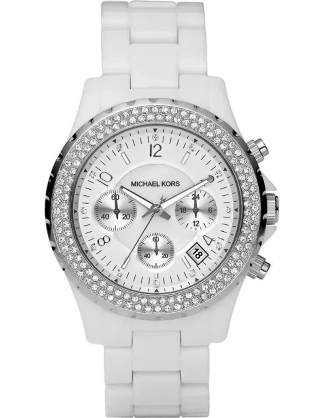 Montre Femme Michael Kors MK5300 Bracelet blanc en acrylique