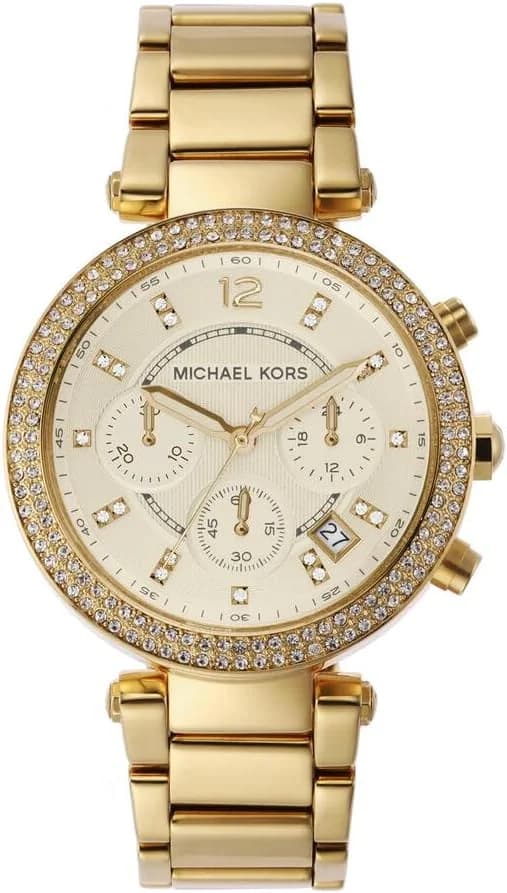 Montre Michael Kors MK5354 en Acier Doré et Cristaux Swarovski