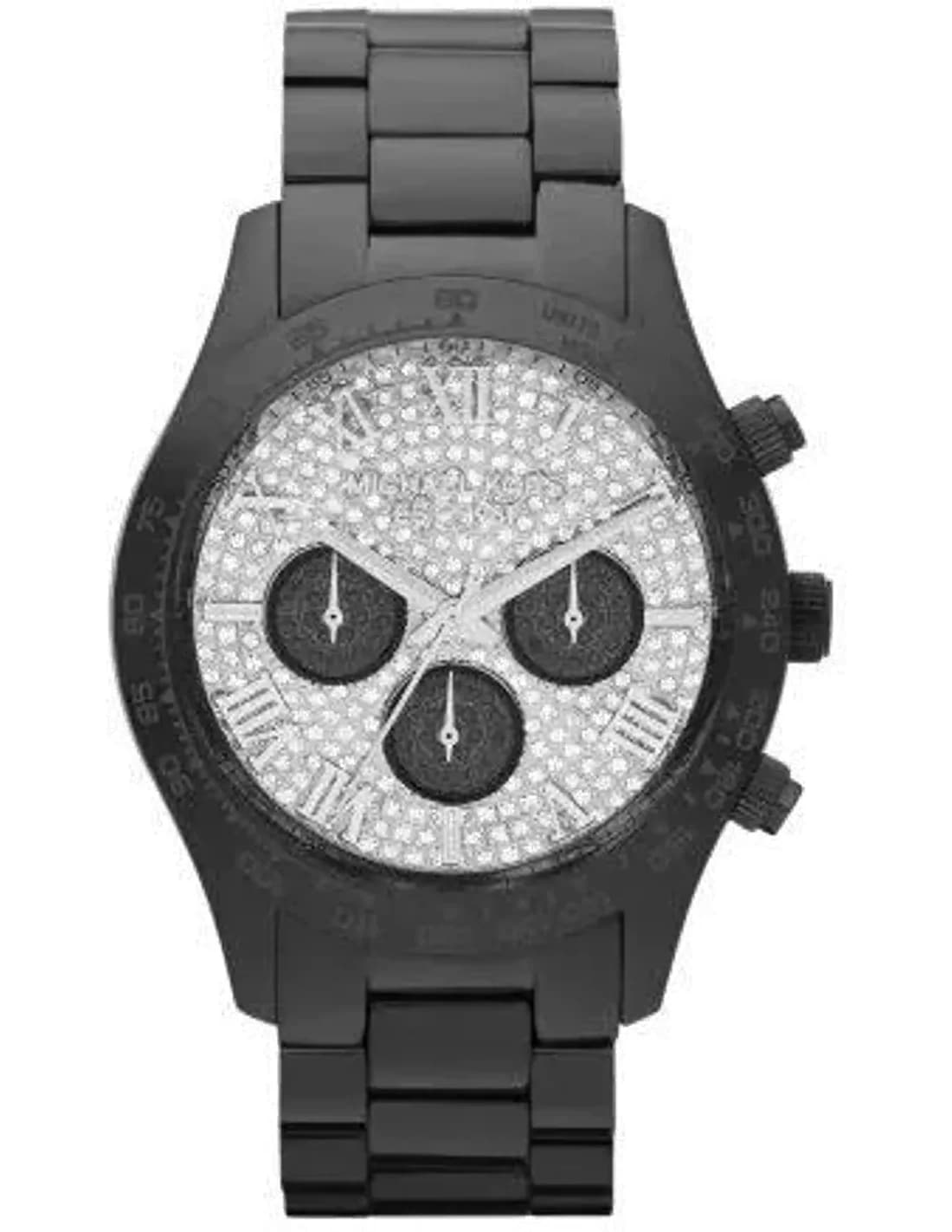 Montre Femme Michael Kors Layton MK5668 Compteurs noirs et cristaux