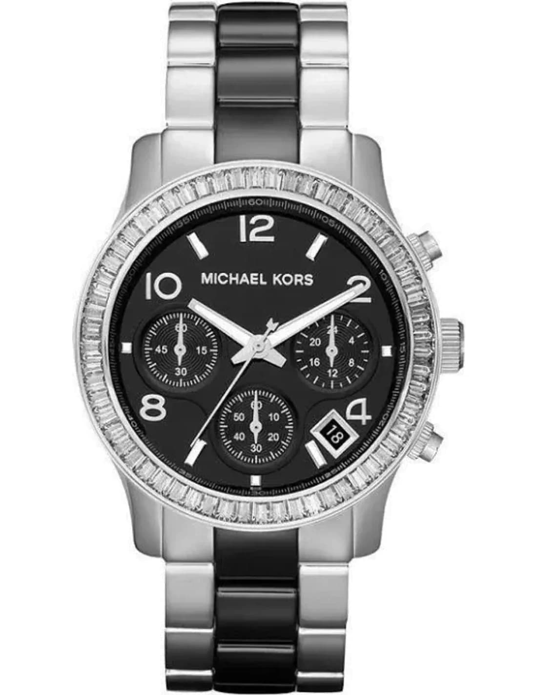 Montre Femme Michael Kors Runway MK5677 Bracelet en acier et céramique noire