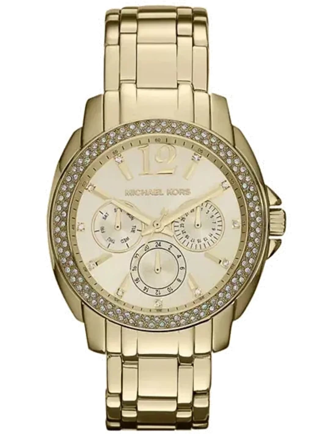 Montre Femme Michael Kors Cameron MK5691 Lunette chic et acier doré