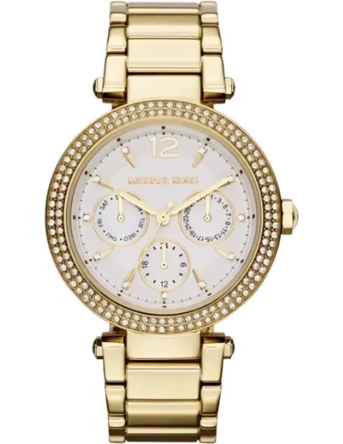 Montre Femme Michael Kors Parker MK5780 Multifonction dorée jaune