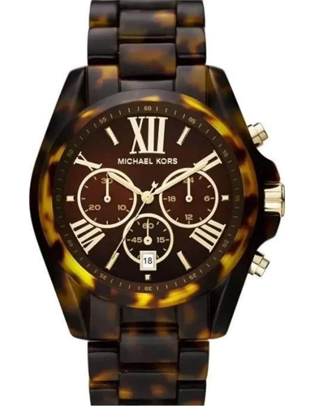 Montre Femme Michael Kors Bradshaw MK5839 Bracelet en acétate écailles de tortue