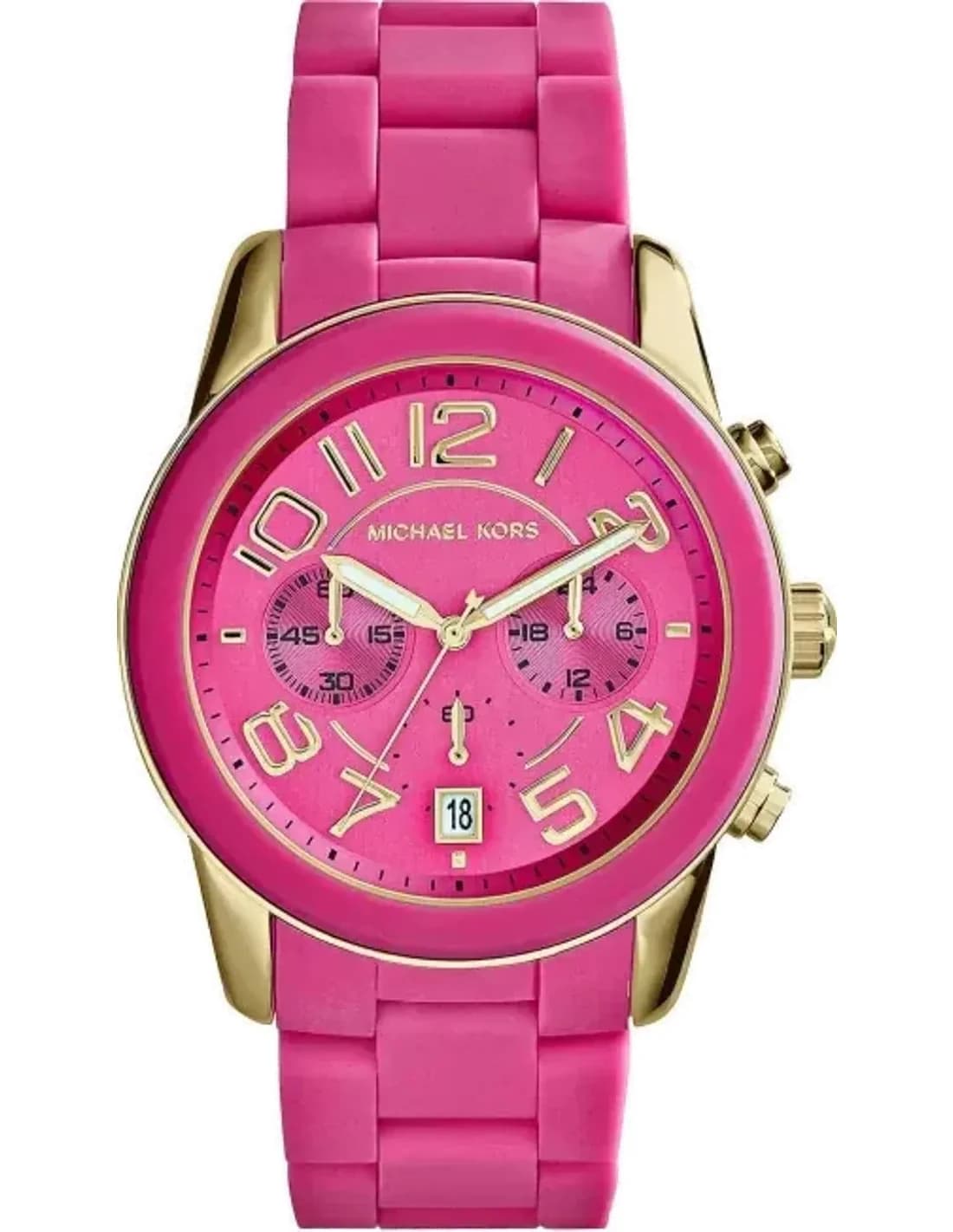 Montre Femme Michael Kors Mercer MK5890 Chronographe rose finitions dorées