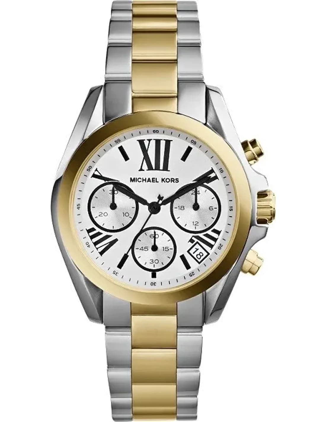 Montre Michael Kors Bradshaw MK5912 Bracelet en acier argenté et doré
