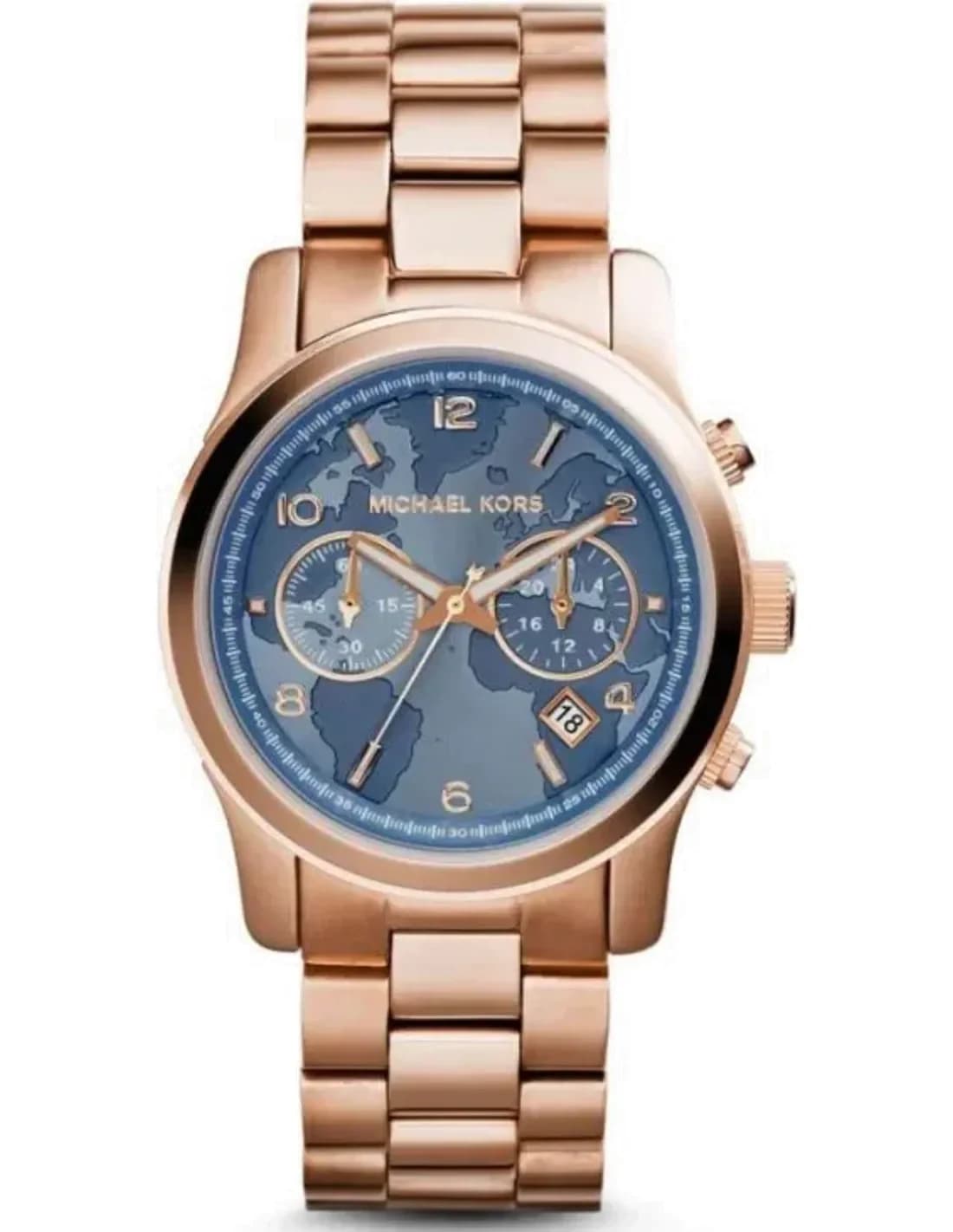 Montre Femme Michael Kors MK5972 Or Rose Cadran carte géo