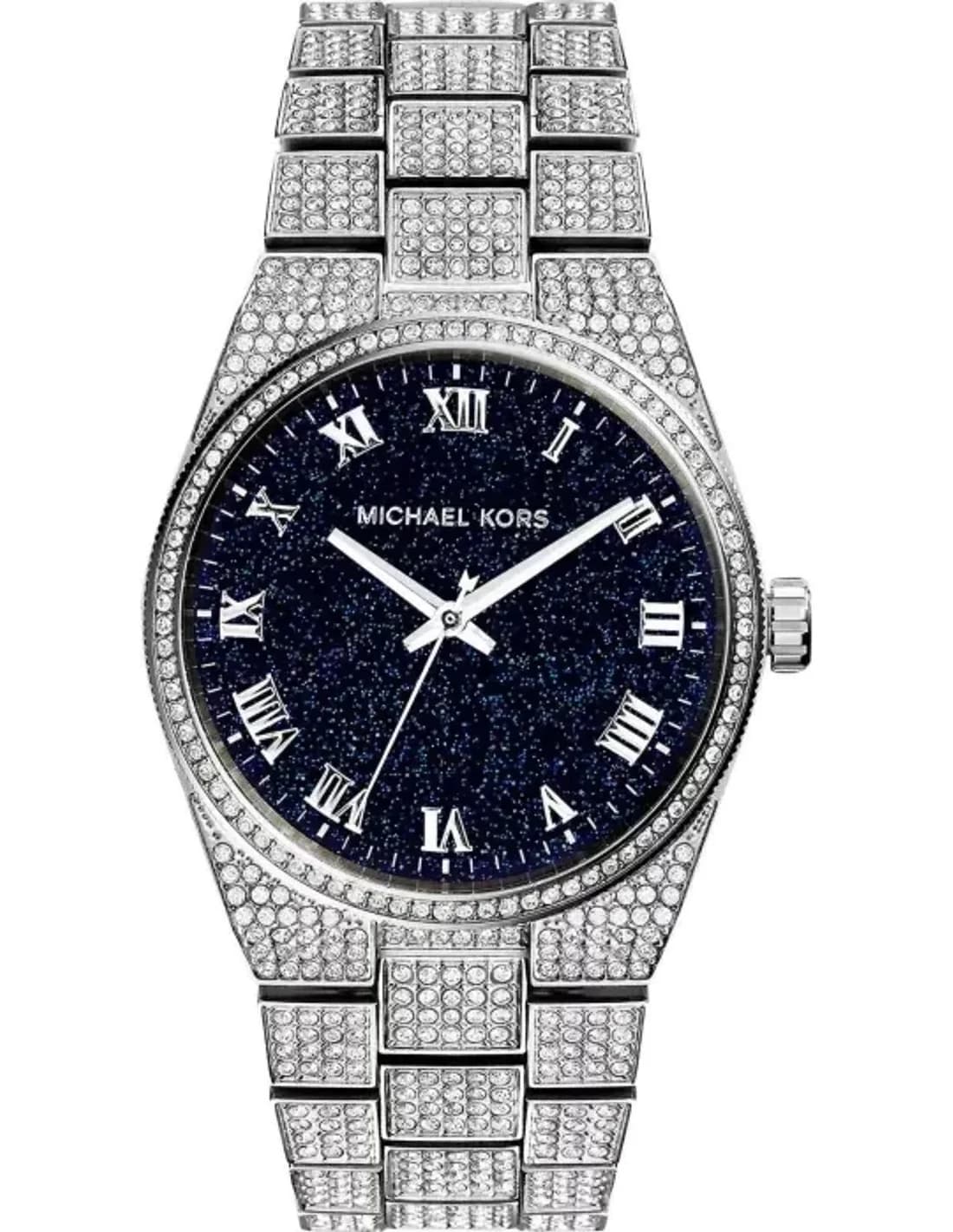 Montre Femme Michael Kors Channing MK6089 Cadran pailleté noir à index argentés