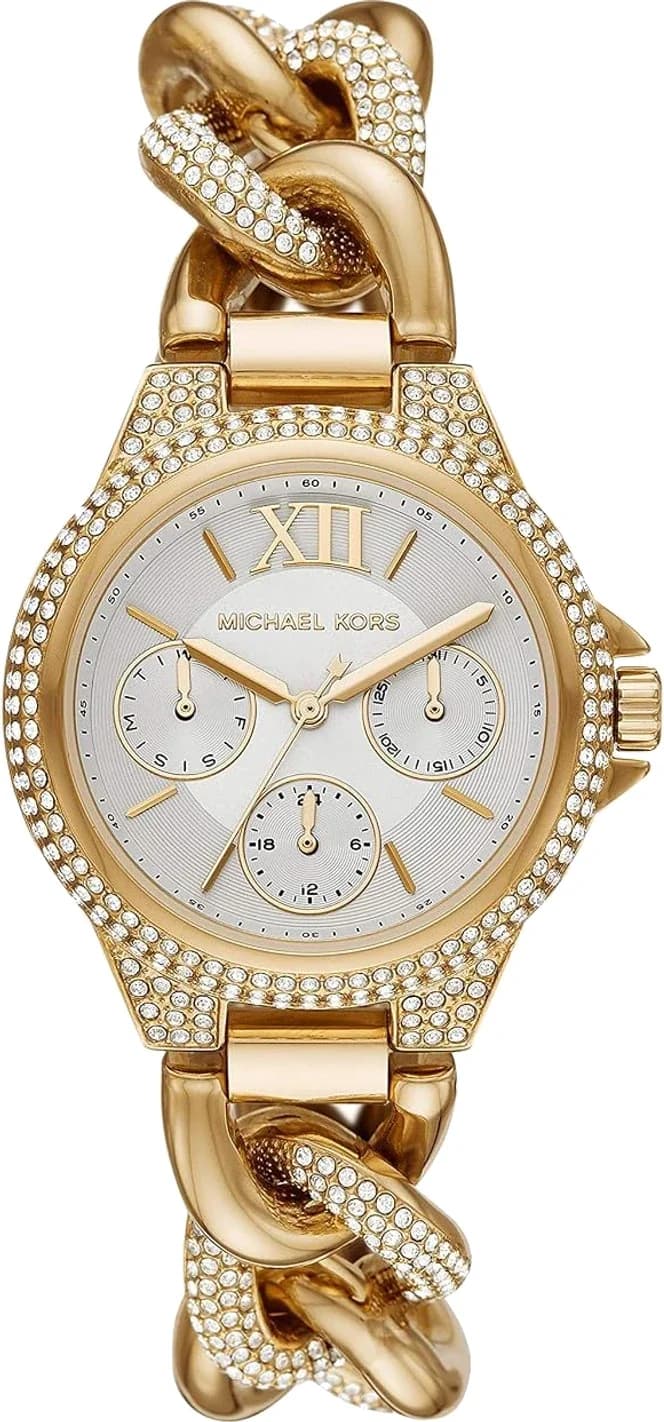Montre Femme Michael Kors Camille MK6842 dorée bracelet maillons acier