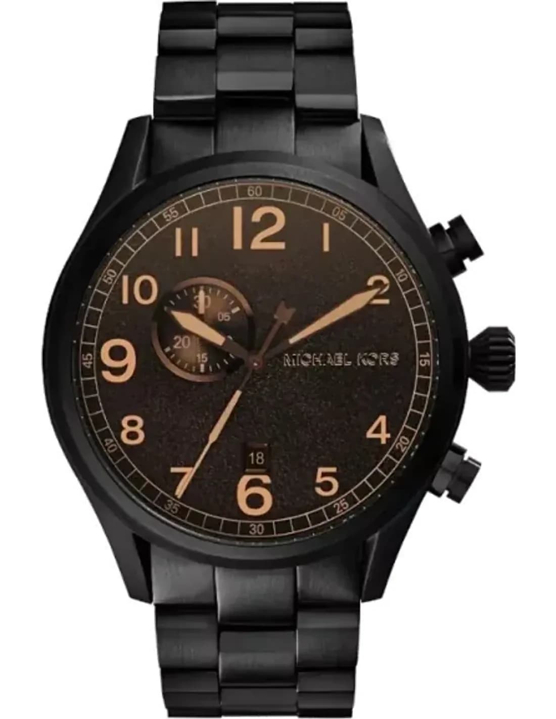Montre Homme Michael Kors Hangar MK7067 Cadran brun fonction chrono et date