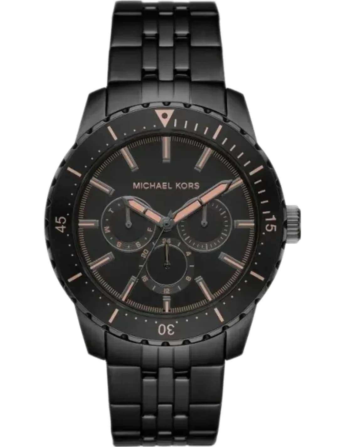 Montre Michael Kors MFO Cunningham MK7157 multifonction de ton noir Bracelet en acier inoxydable
