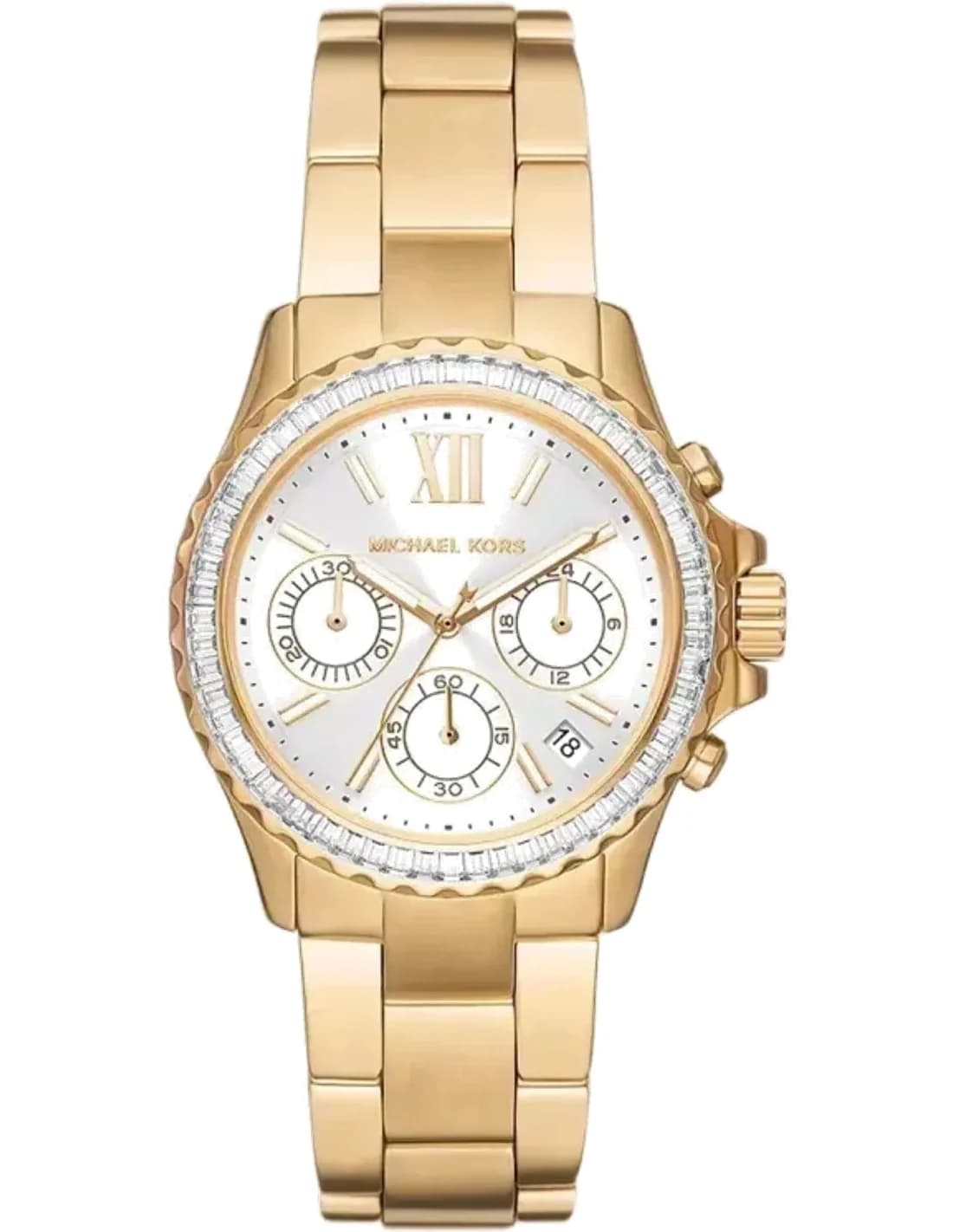 Montre femme Michael Kors Everest MK7212 chronographe bracelet en acier inoxydable doré