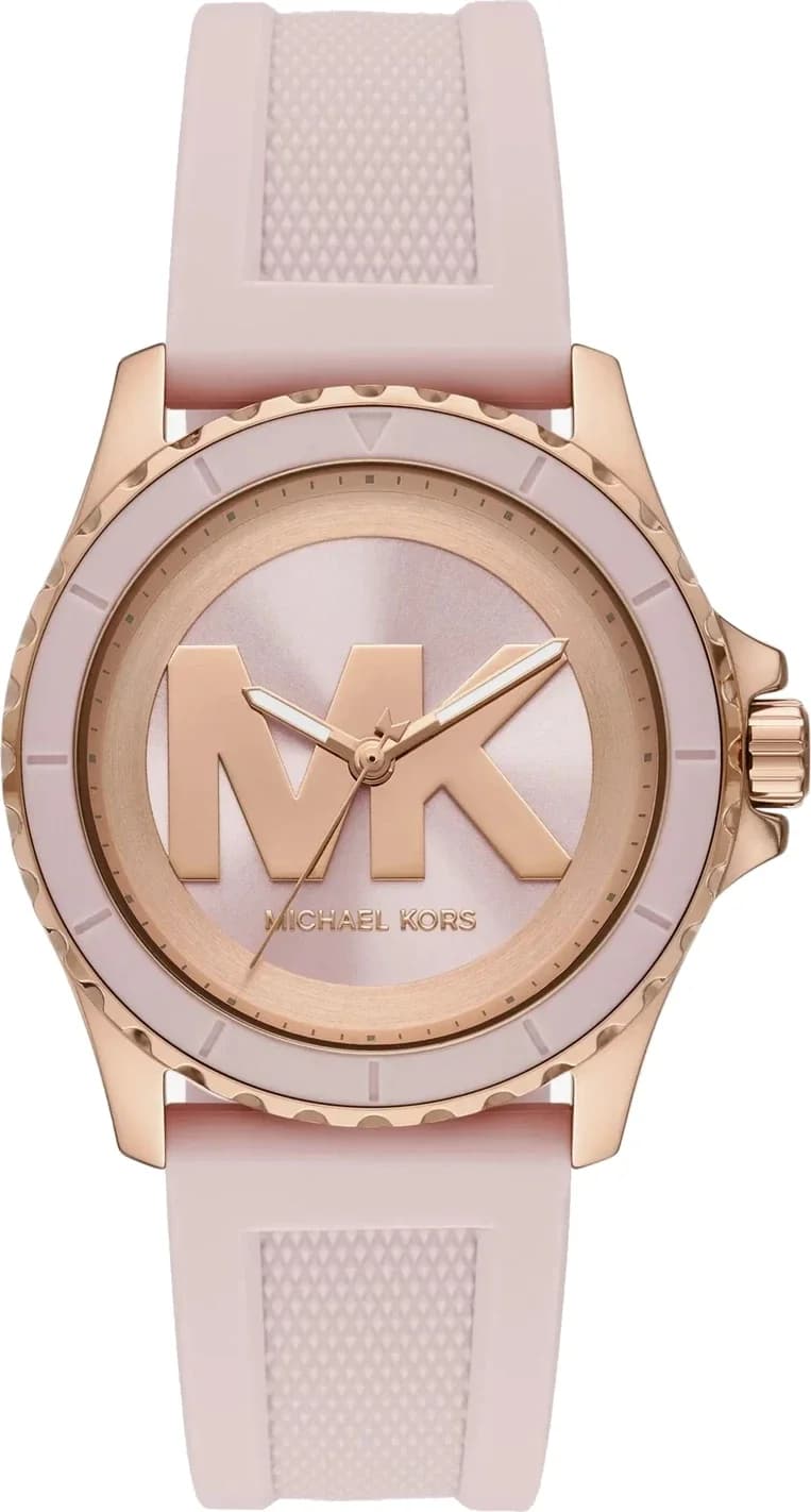 Montre Femme Michael Kors Everest MK7536 or rose bracelet silicone