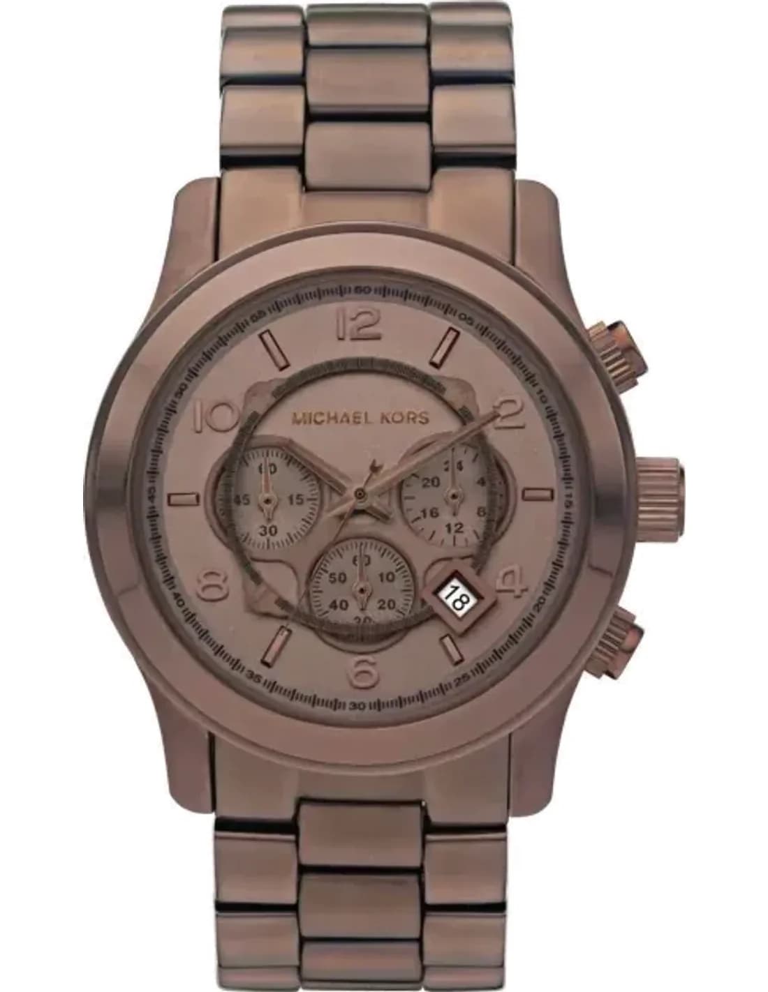Montre Homme Michael Kors Runway MK8204 Acier inoxydable Teinte chocolat
