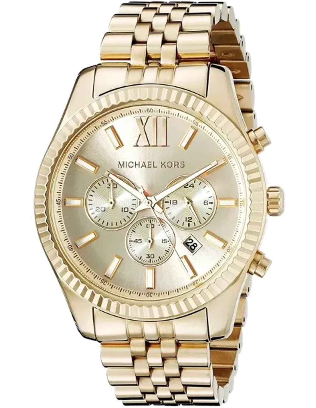 Montre Homme Michael Kors MK8281 Lexington Acier Doré