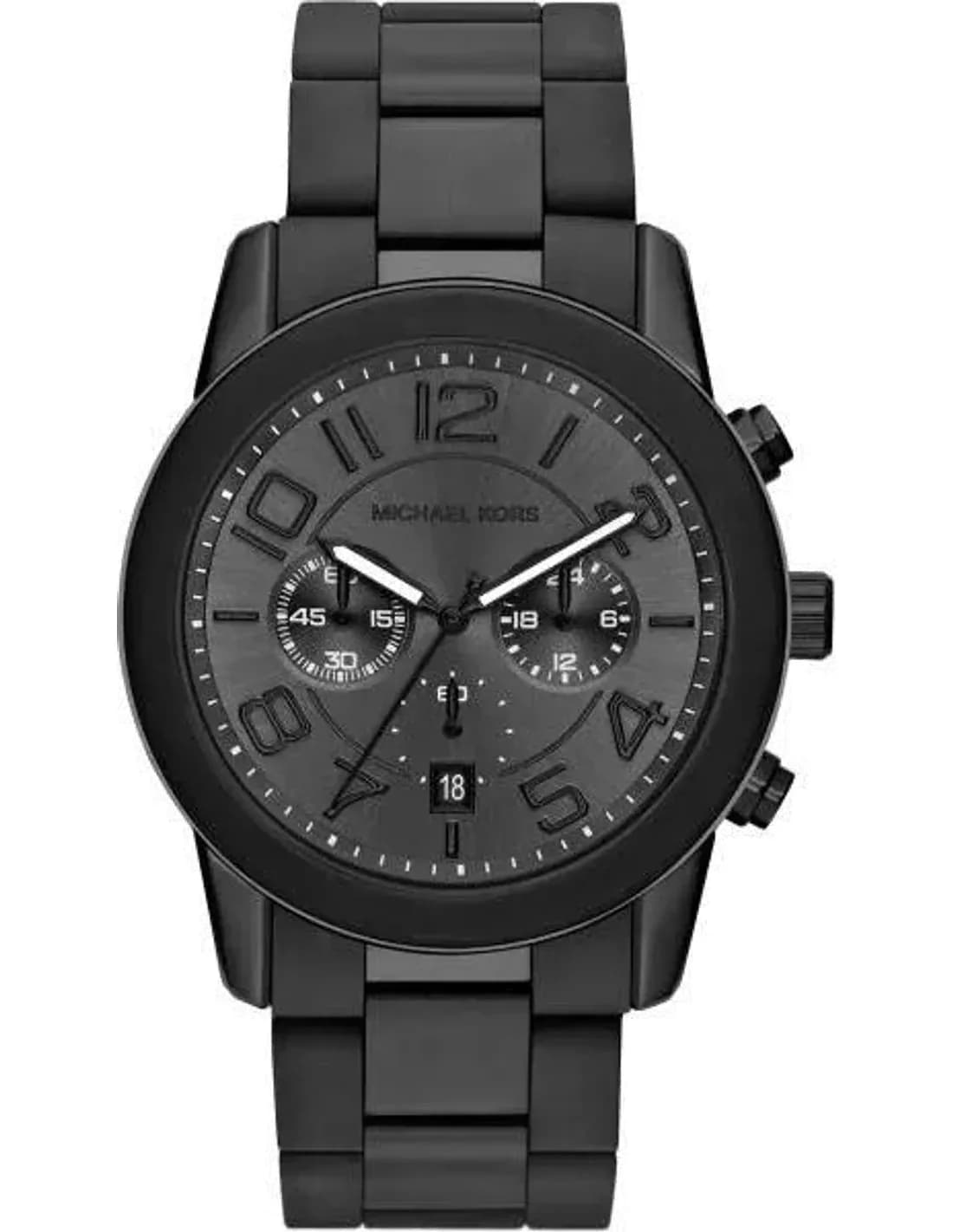 Montre Homme Michael Kors Mercer MK8322 Bracelet en acier et cadran noirs